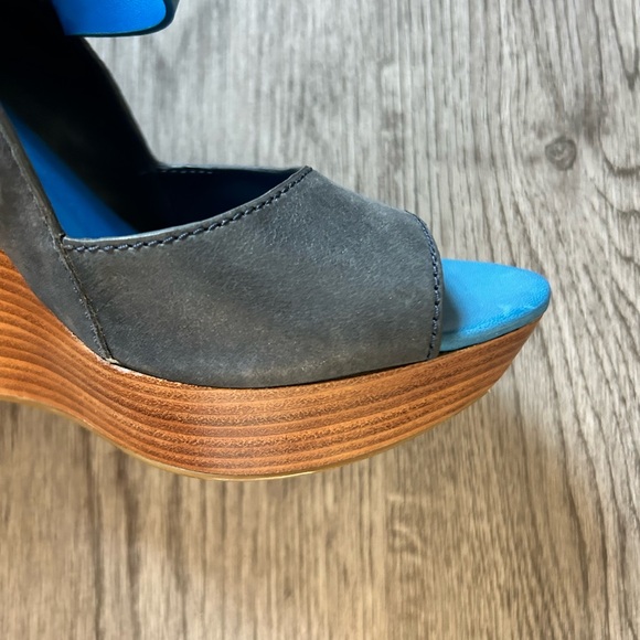 Maria Sharapova by Cole Haan Blue Platform Sandals | 8 - Picture 4 of 10
